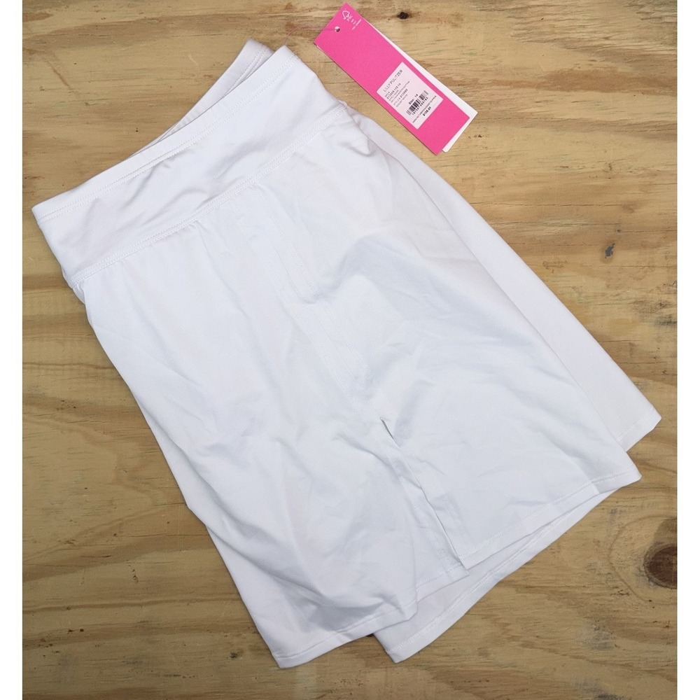 New Lilly Pulitzer Kellyann Skirted Swim Bottom Size 14 Resort White Cruise